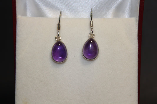 Earrings - Amethyst - tear