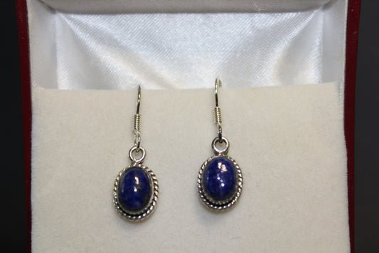 Earrings - Lapis Lazuli - oval