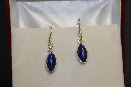 Earrings - Lapis Lazuli - oval