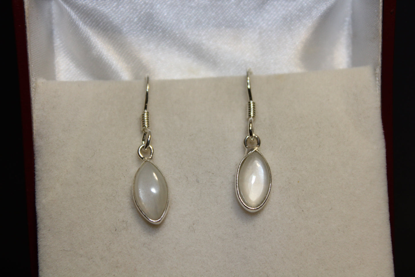 Earrings - Moonstone - oval
