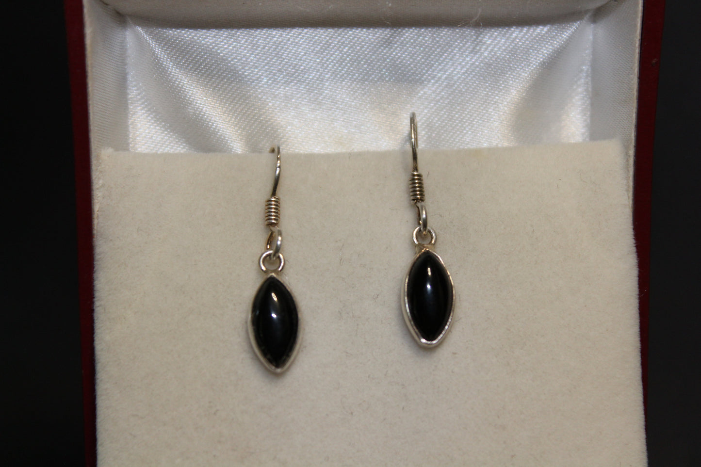 Earrings - Onyx - oval