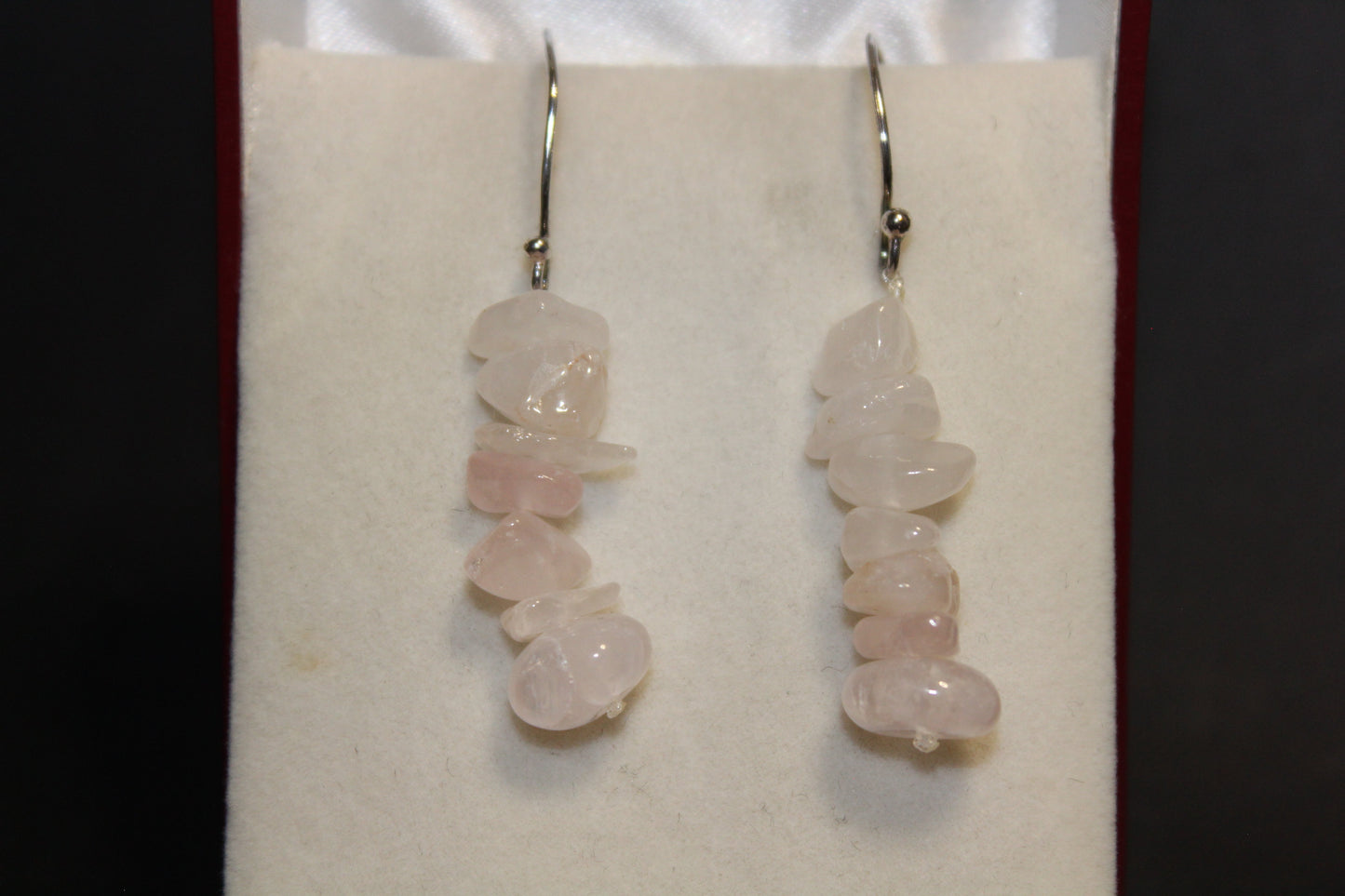 Earrings - Rose Quartz (chips)