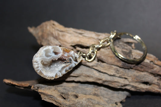Keyring - Raw - Agate (Occo) - 1/2 geode