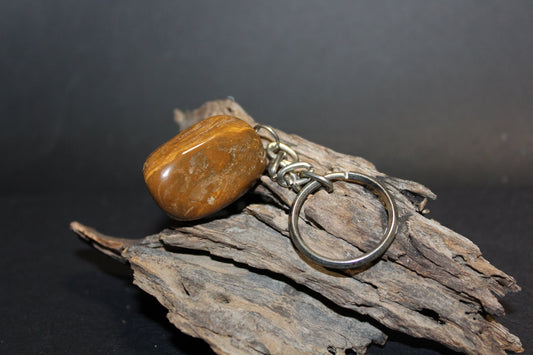 Keyring - Tumbled - Jasper