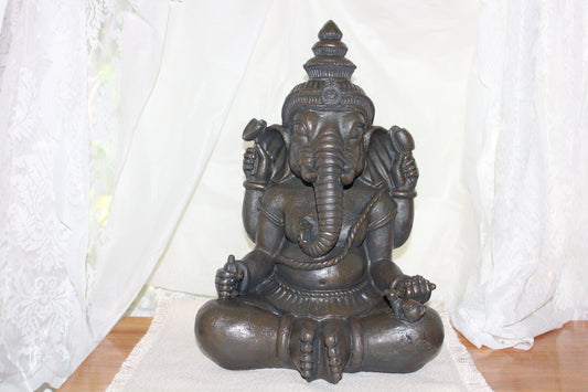 Statue - Ganesha - Garden - Brown
