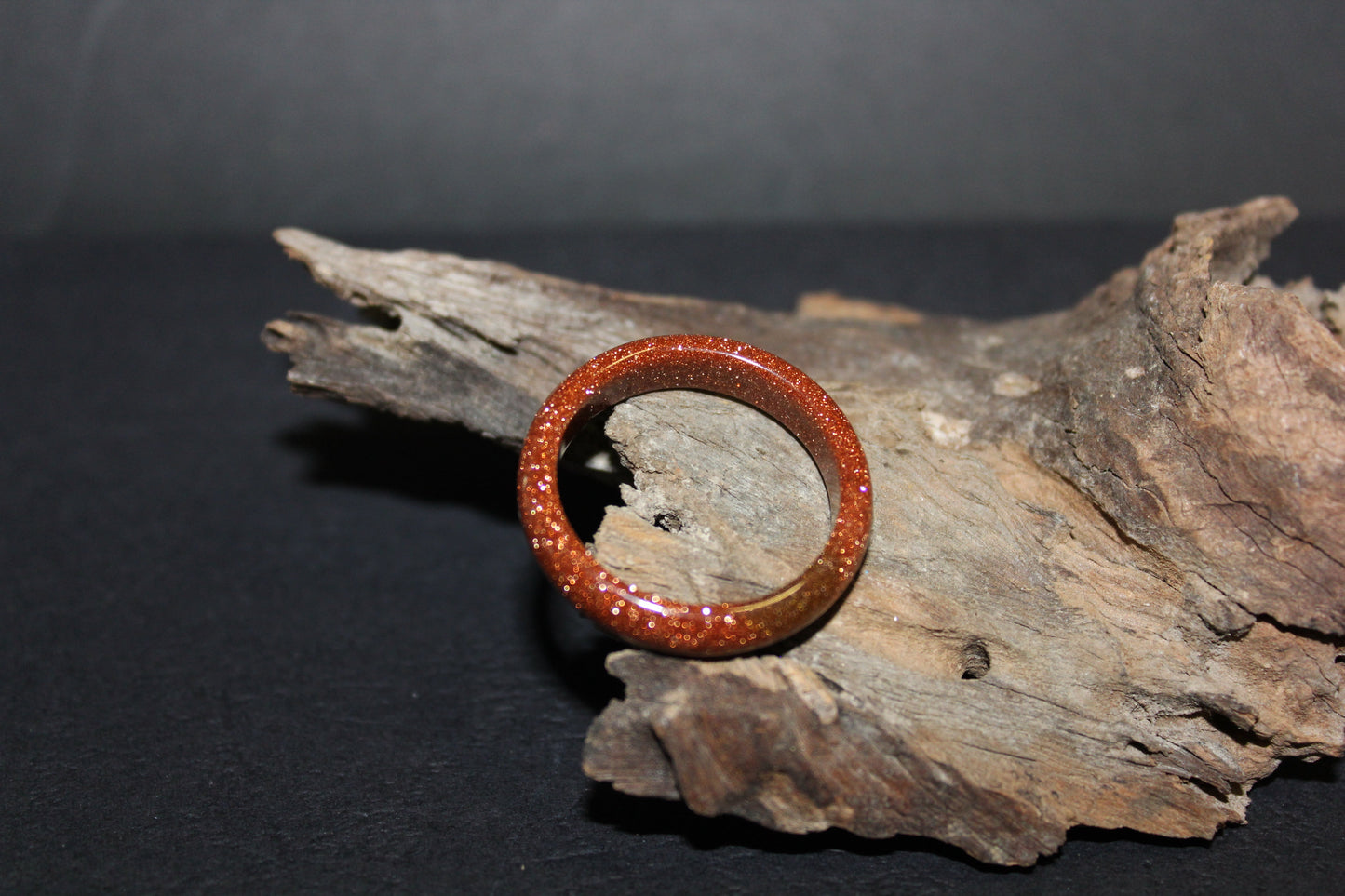 Ring - Carved Crystal - Red Goldstone