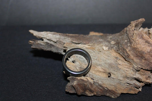 Ring - Carved Crystal - Hematite