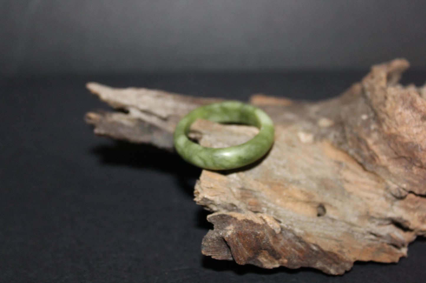 Ring - Carved Crystal - Jade