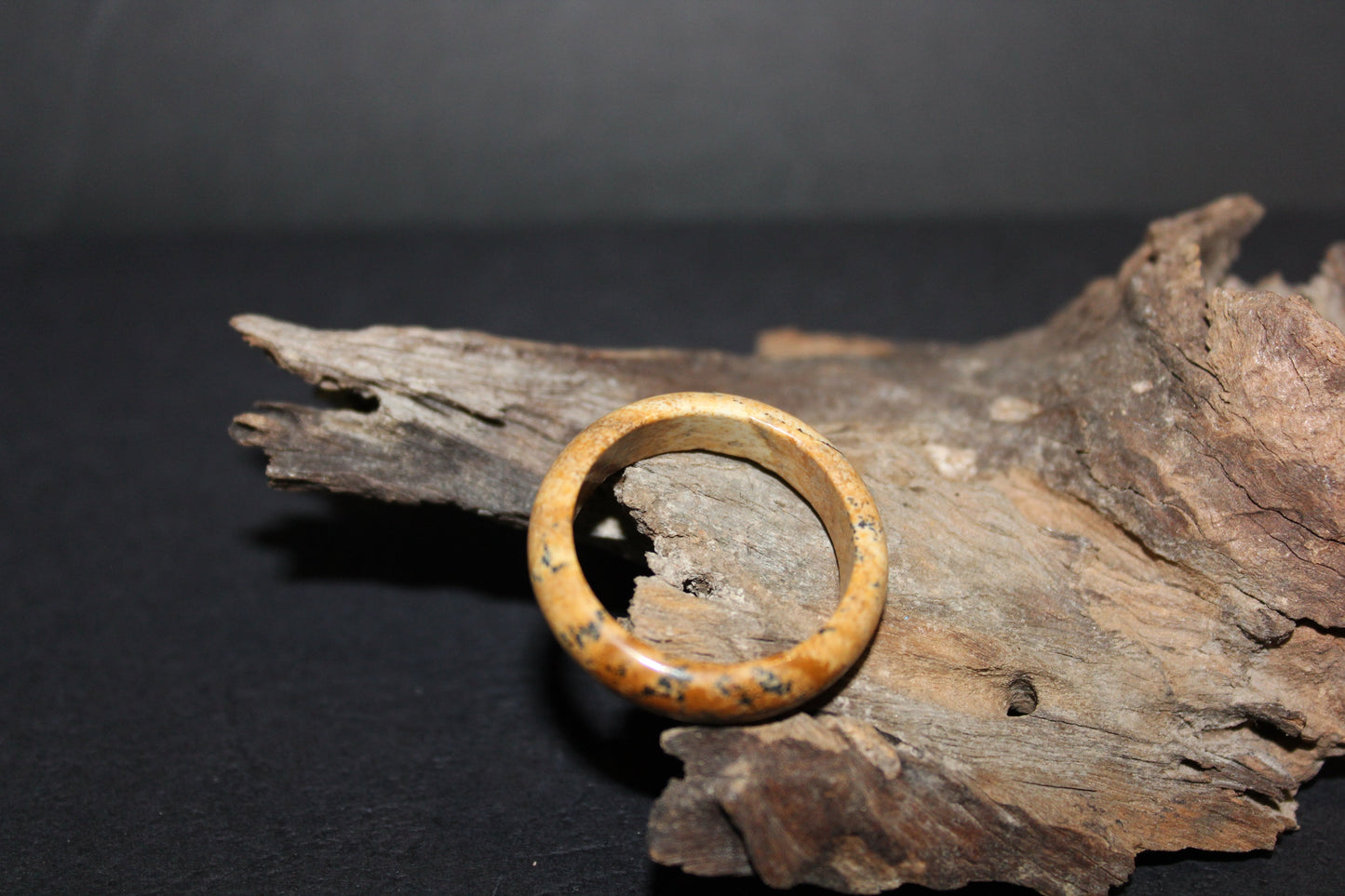 Ring - Carved Crystal - Picture Jasper