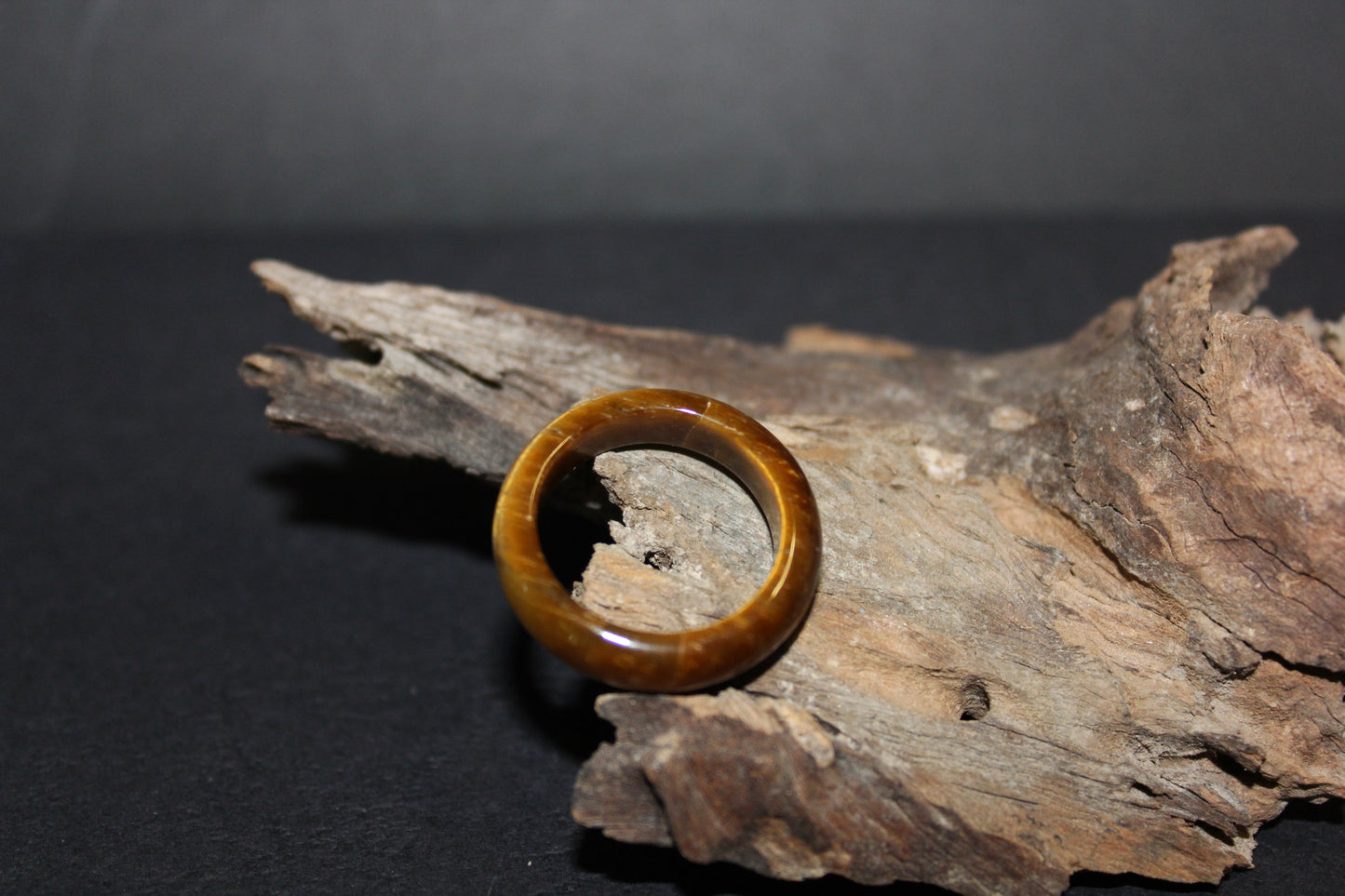 Ring - Carved Crystal - Tiger Eye