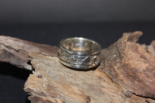 Ring - Spinning - Stirling Silver (Birds)