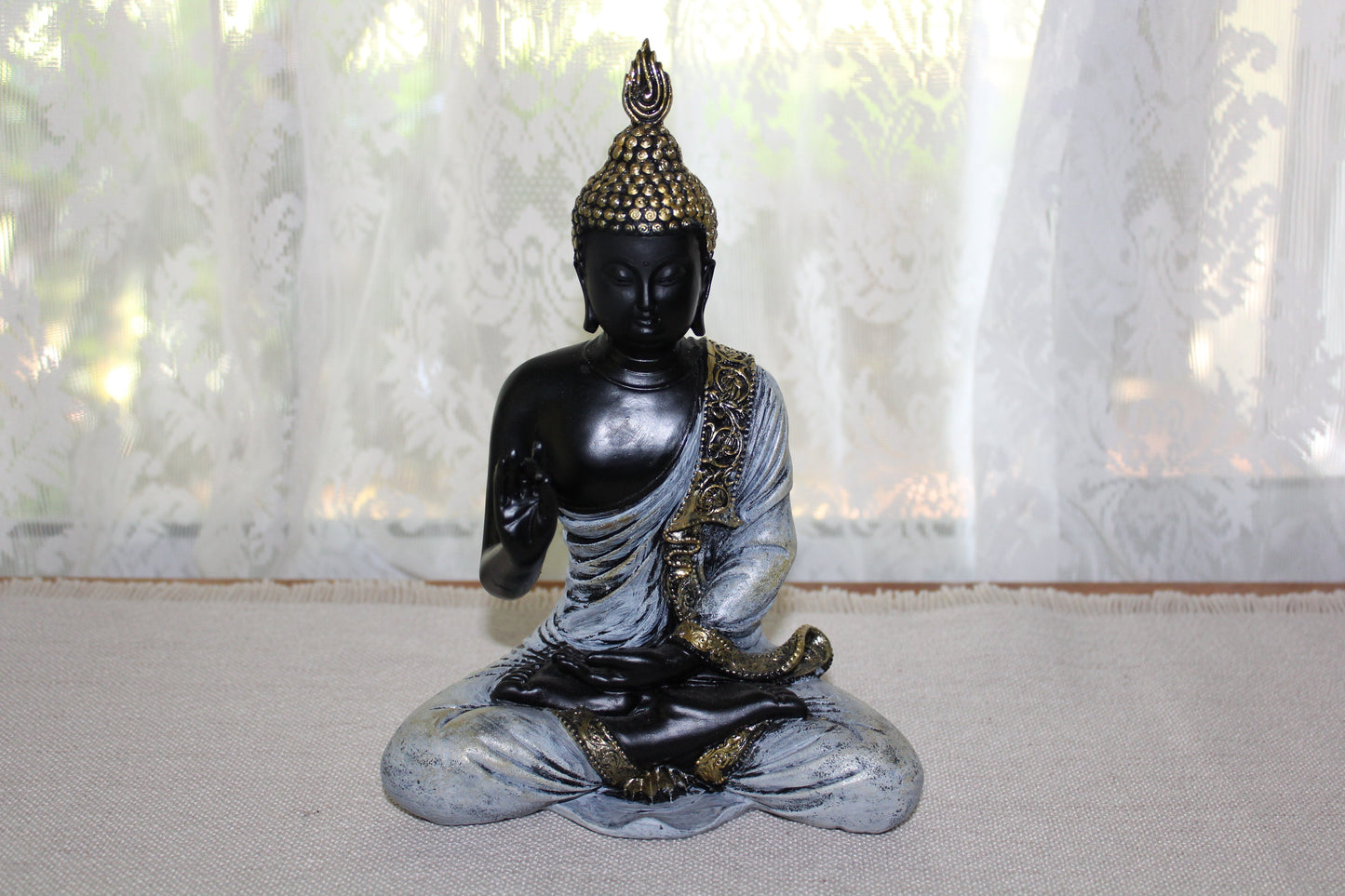Statue - Buddha - Thai (blue/gold robe)