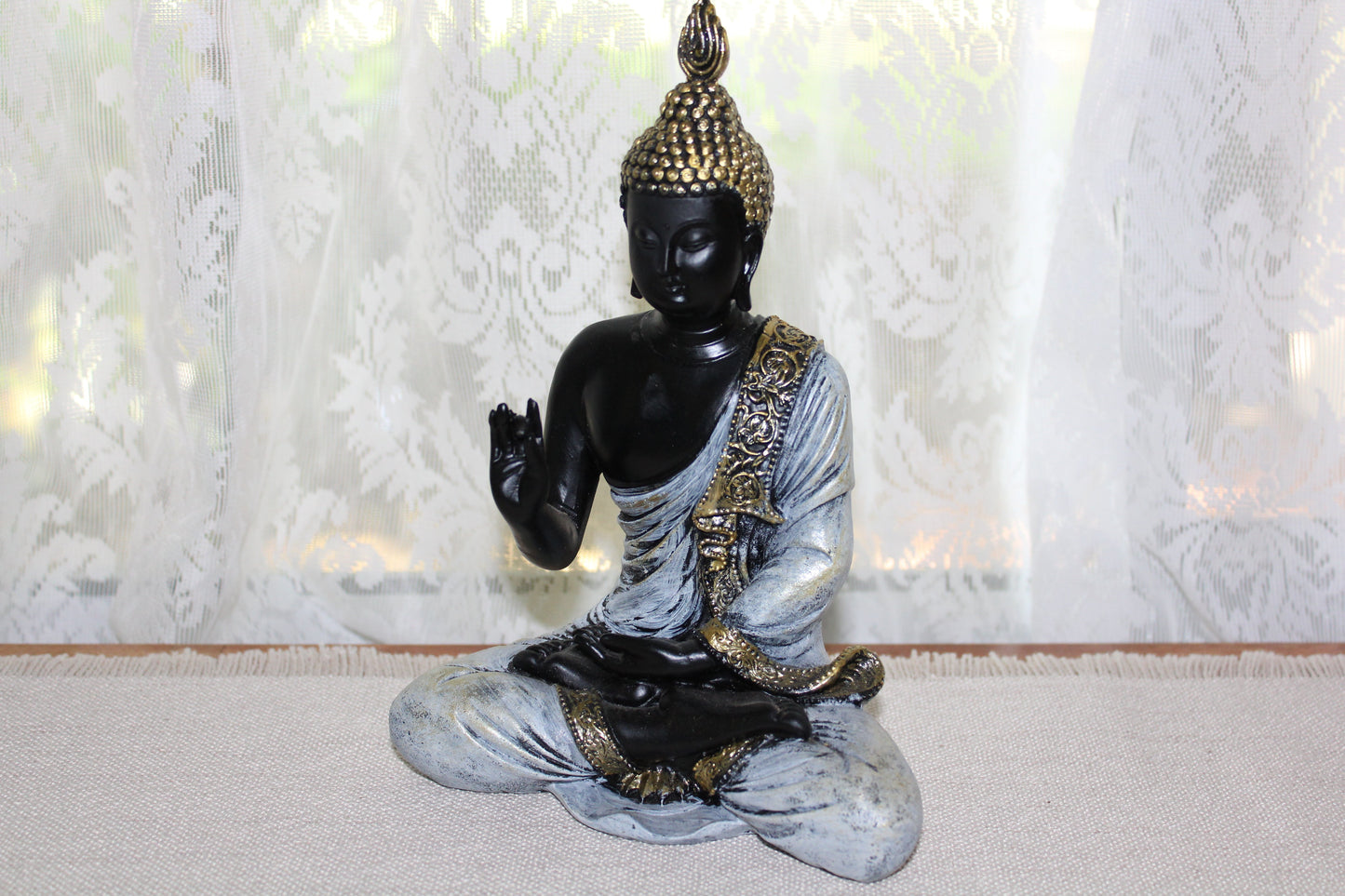 Statue - Buddha - Thai (blue/gold robe)