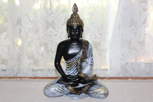 Statue - Buddha - Thai (blue/gold robe)