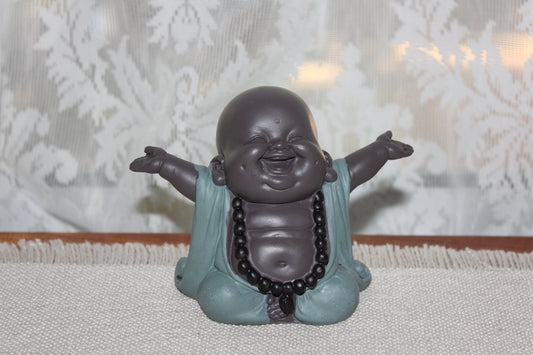 Statue - Buddha - Cute (turquoise robe)