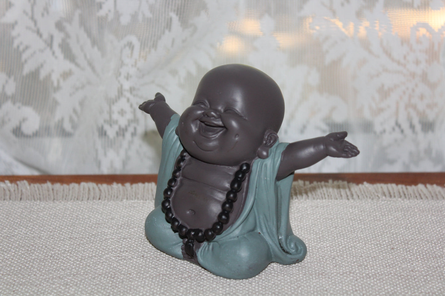 Statue - Buddha - Cute (turquoise robe)