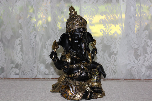 Ganesha - Black/Silver/Gold (detailed)
