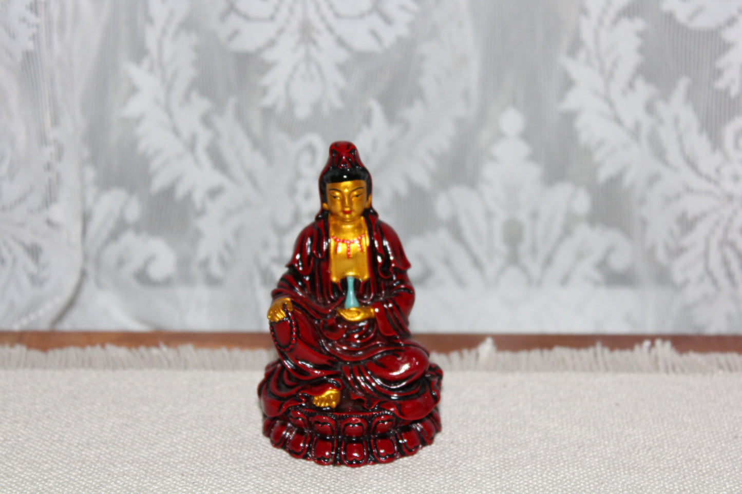 Quan Yin - Rosewood/Hand painted