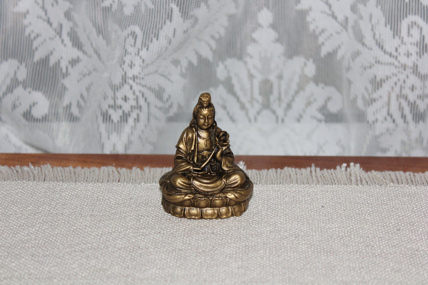 Quan Yin - antique gold - sml