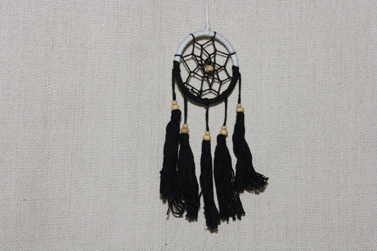 Dreamcatcher - 6cm - Black/White