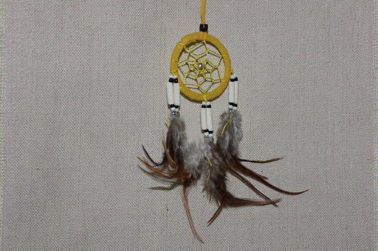 Dreamcatcher - 6cm - Yellow