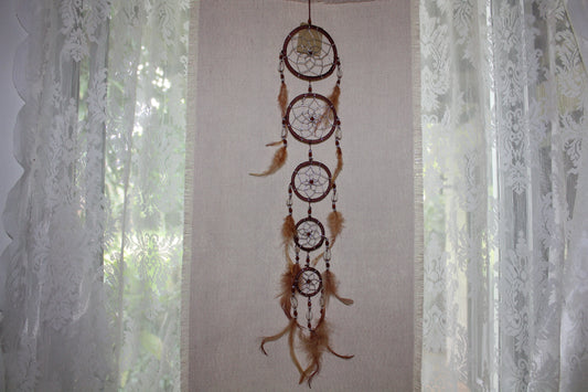 Dreamcatcher - 9cm -  Brown