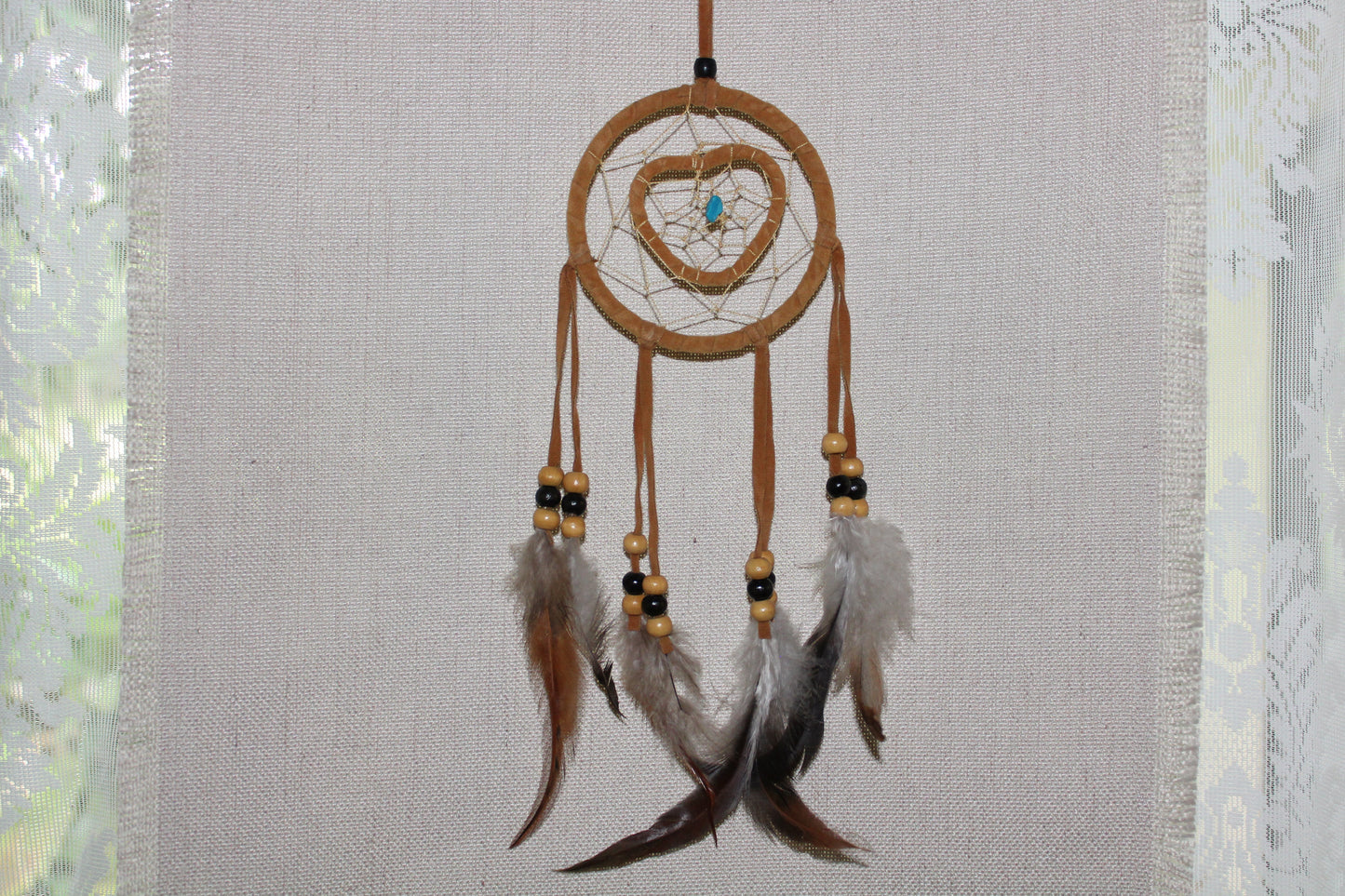 Dreamcatcher - 9cm - Brown
