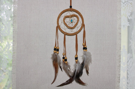 Dreamcatcher - 9cm - Brown