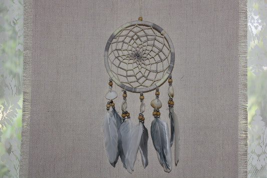 Dreamcatcher - 12cm - Grey/Cream