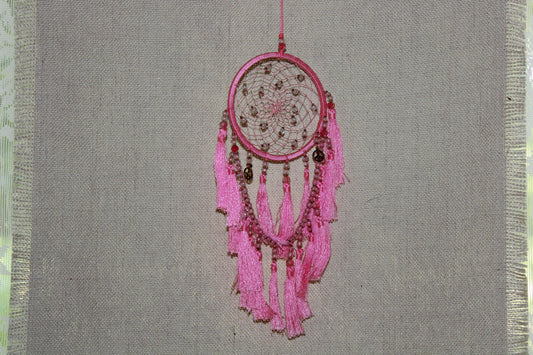 Dreamcatcher - 8cm - Pink