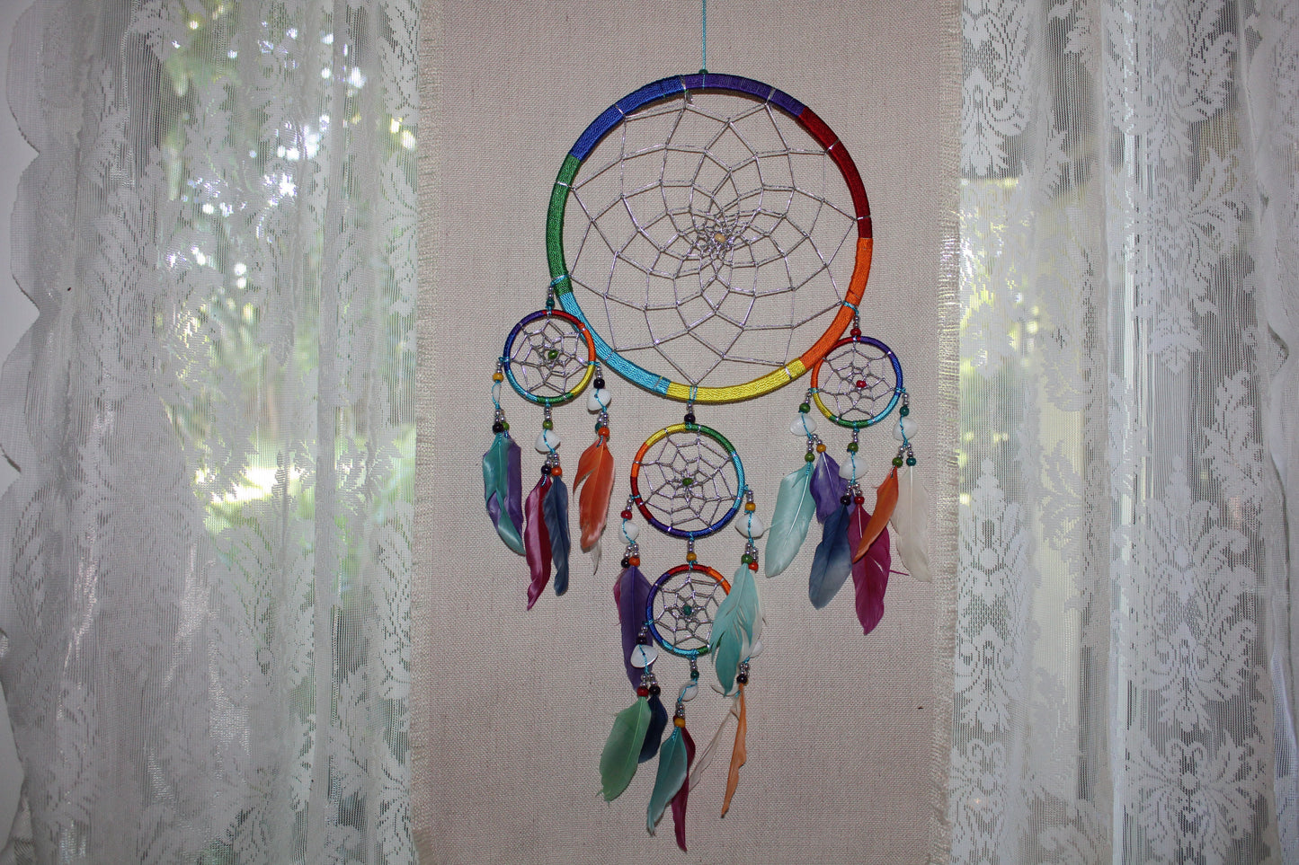Dreamcatcher - 22cm - Rainbow
