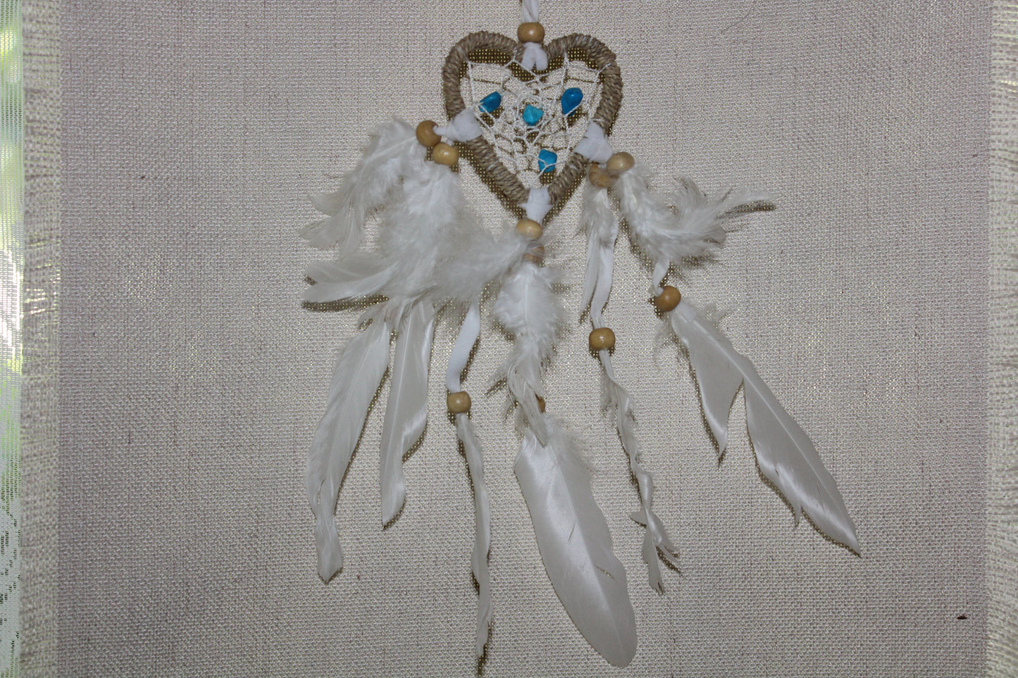 Dreamcatcher - 6cm - Ratan (Heart)