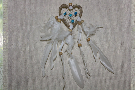 Dreamcatcher - 6cm - Ratan (Heart)