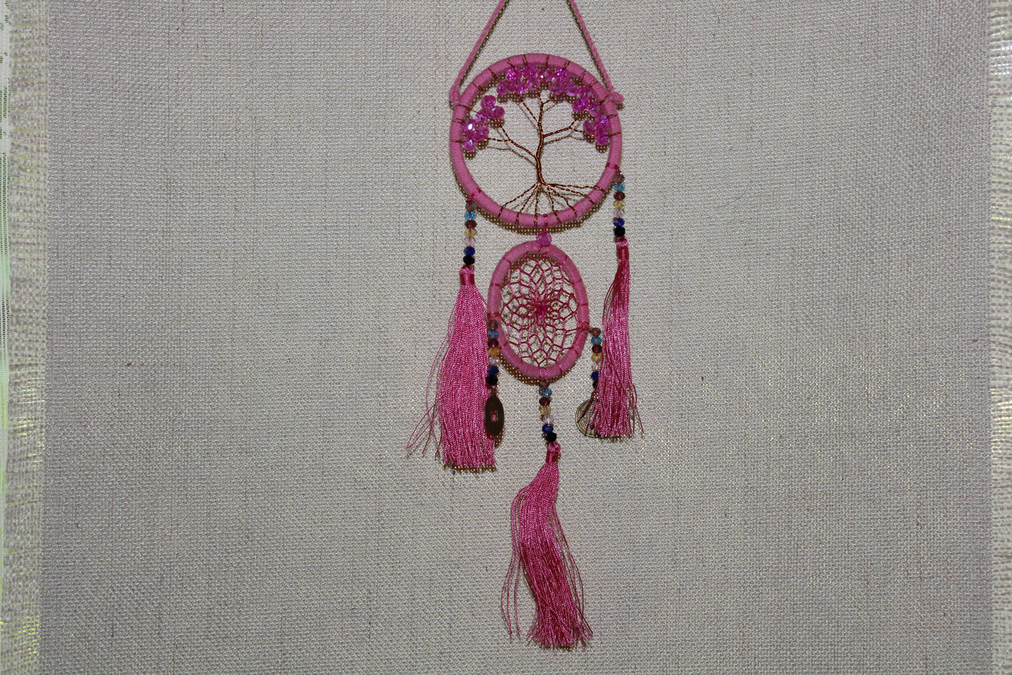Dreamcatcher - 6cm - Light Pink