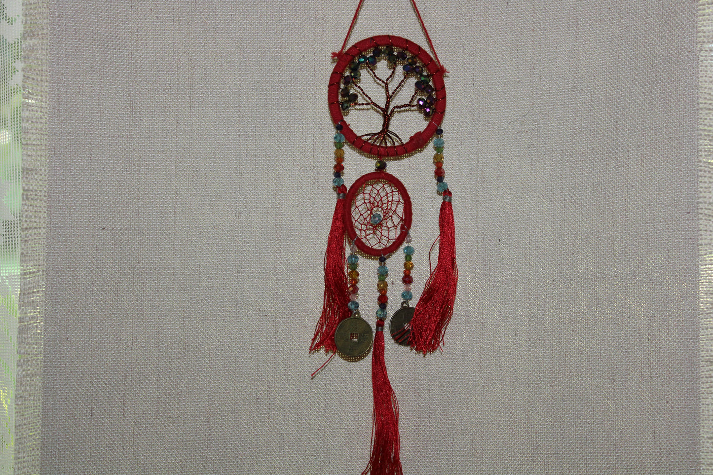 Dreamcatcher - 6cm - Red