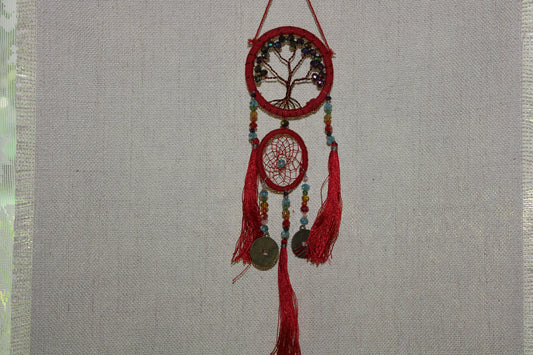 Dreamcatcher - 6cm - Red