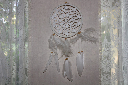 Dreamcatcher - 17cm - White