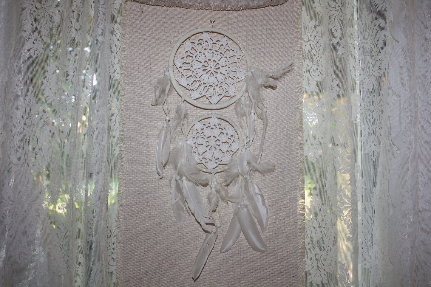 Dreamcatcher - 17cm - White