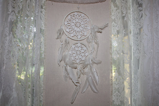 Dreamcatcher - 17cm - White