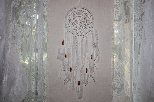 Dreamcatcher - 16cm - White