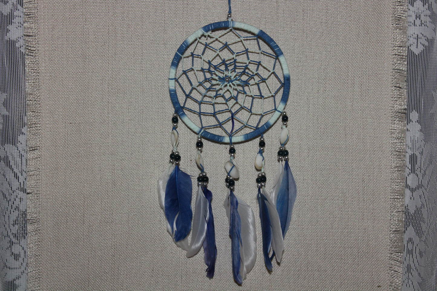 Dreamcatcher - 12cm - Light & Dark Blue
