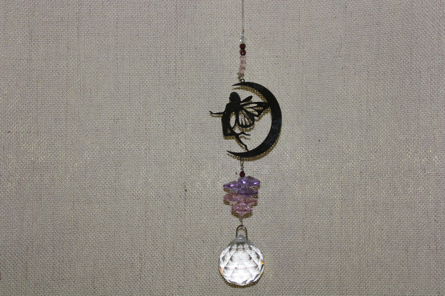 Suncatcher - Fairy sitting in the moon