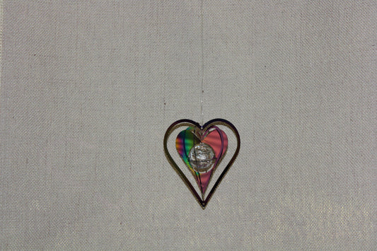 Suncatcher - Spinning - Heart