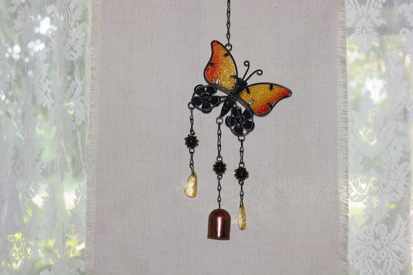 Suncatcher - Stained Glass - Butterfly (lge)