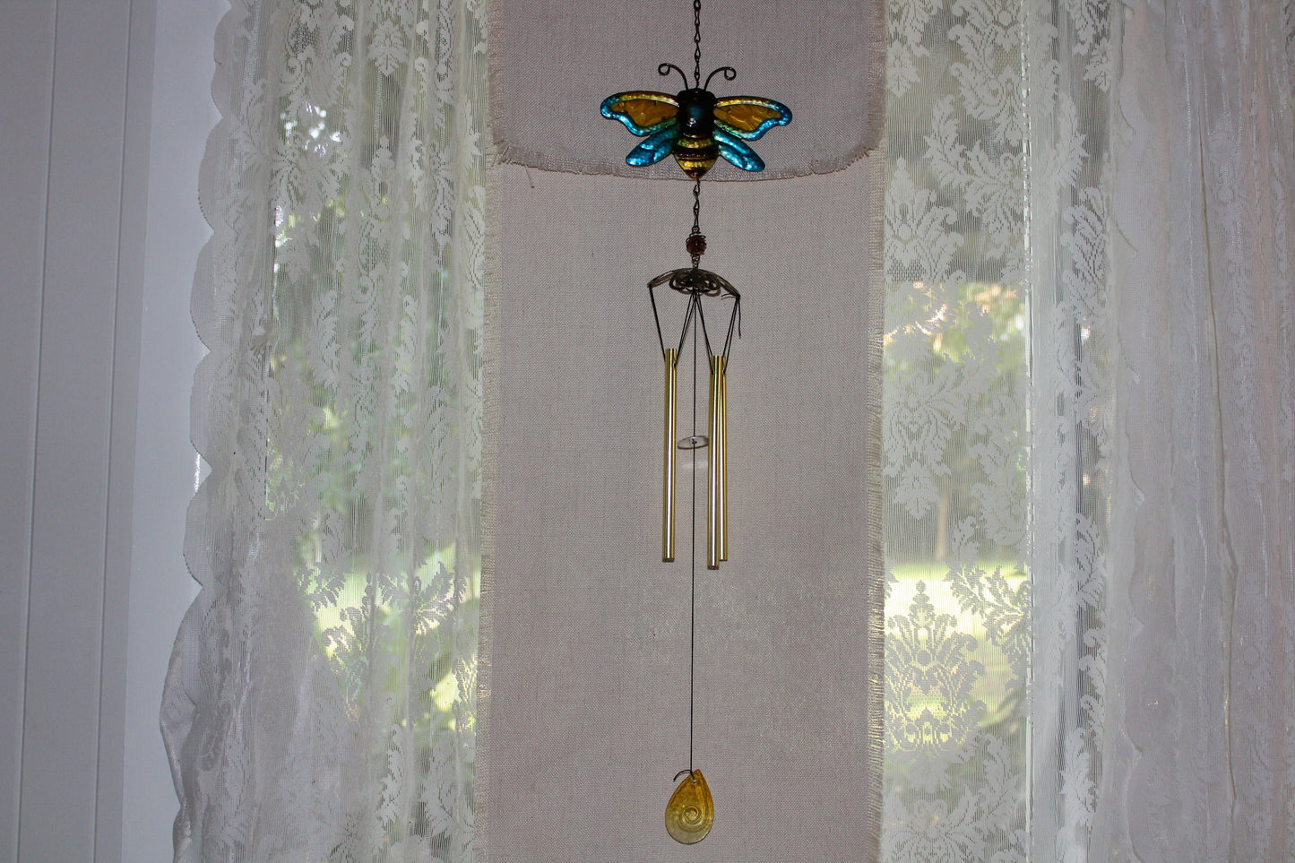Windchime - Stained Glass and metal