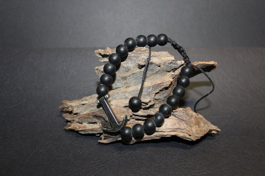 Bracelet - Beads - Black Jasper