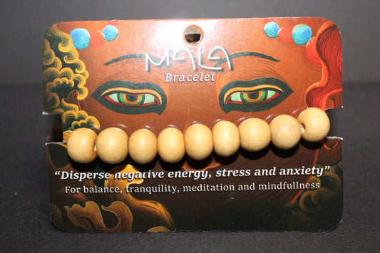 Bracelet - Beads - Mala (timber/blonde)