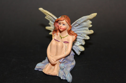 Fairy - sitting (blue) - sml