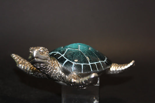 Turtle (Blue/Silver) - med