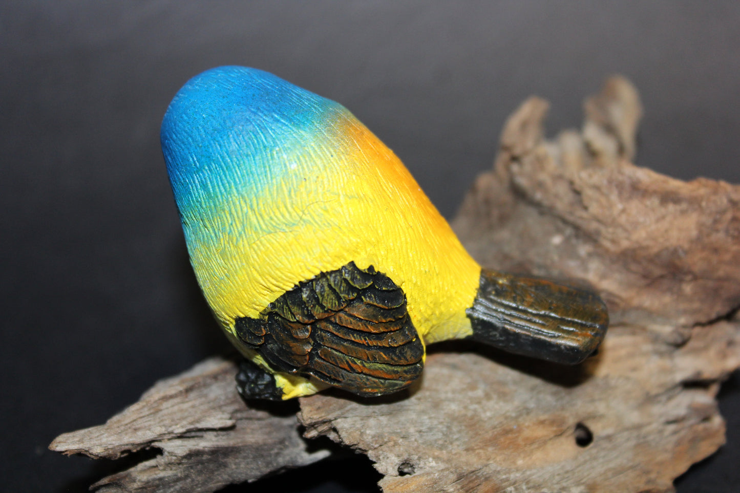 Bird - Wren (blue/yellow/orange)